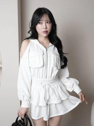 LIP SERVICE（リップサービス）｜ リボンフェザーアンサンブルニット