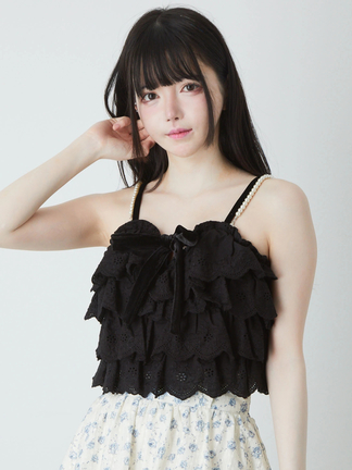 レースティアードキャミビスチェ - Ank Rouge(アンクルージュ)の