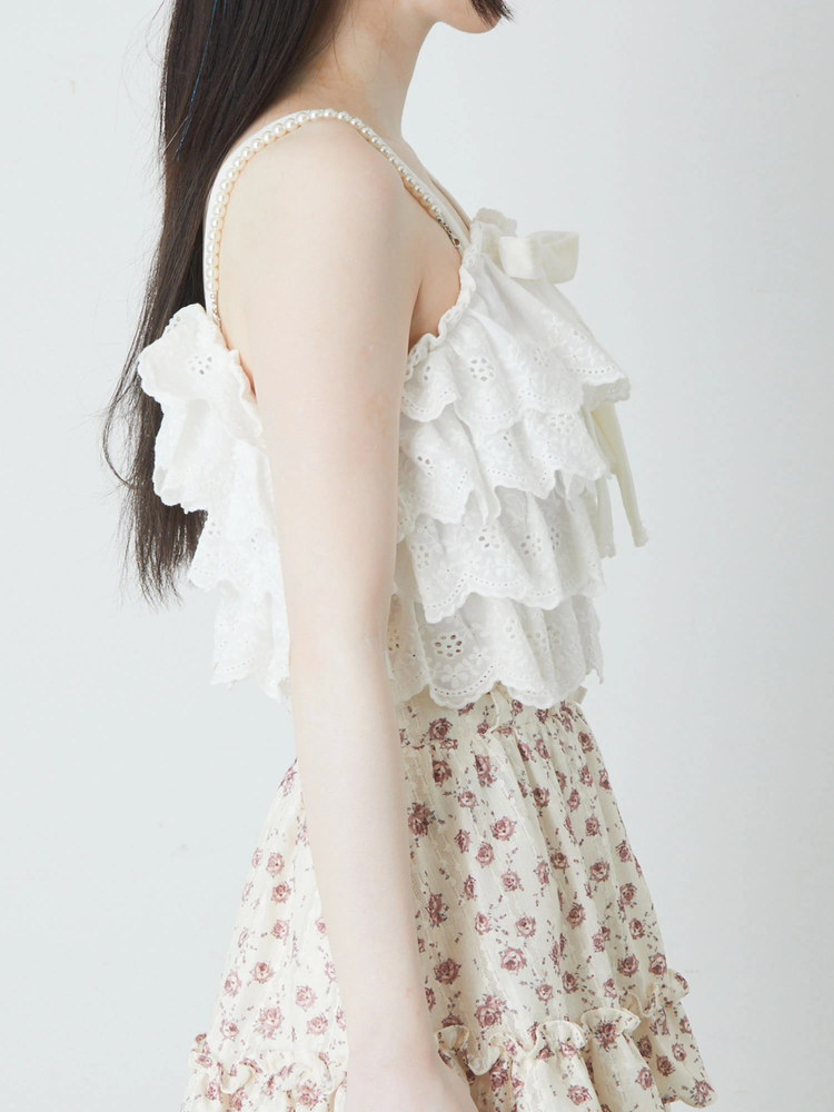 レースティアードキャミビスチェ - Ank Rouge(アンクルージュ)の