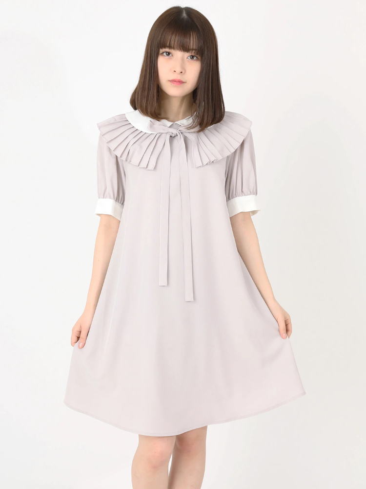 プリーツカラーワンピース - Ank Rouge(アンクルージュ)のワンピース