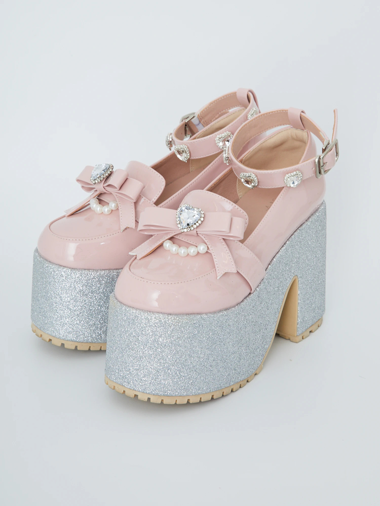 エナメルリボン厚底ローファー - Ank Rouge(アンクルージュ)の