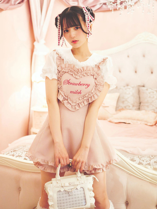 ハートエプロンセットアップ - Ank Rouge(アンクルージュ)の