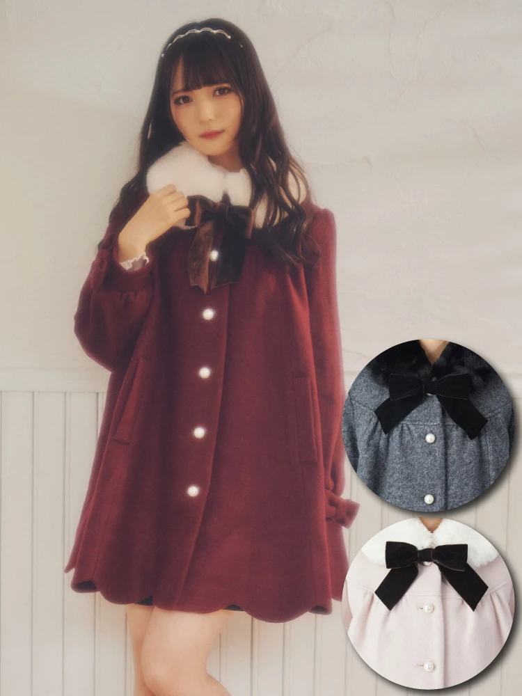 裾スカラップAラインコート - Ank Rouge(アンクルージュ)のコート