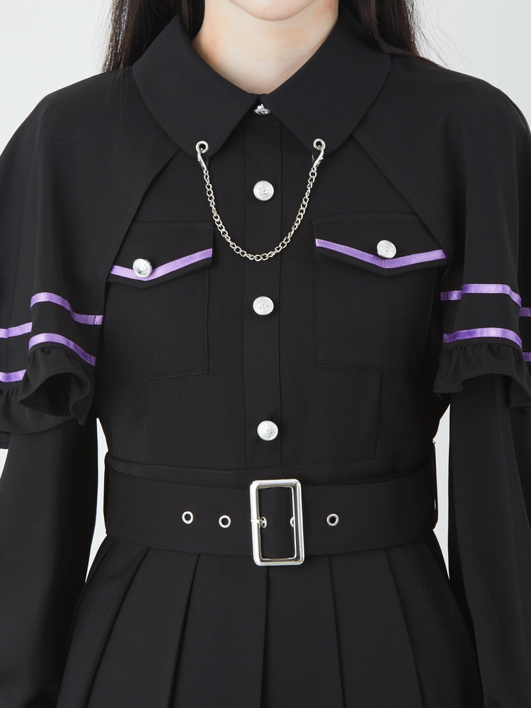 ミリタリー風ケープワンピース - Jamie エーエヌケー(ジェイミーエー