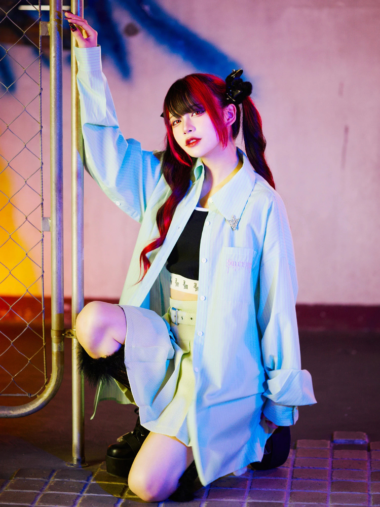 ストライプBigシャツ - Jamie エーエヌケー(ジェイミーエーエヌケー)の