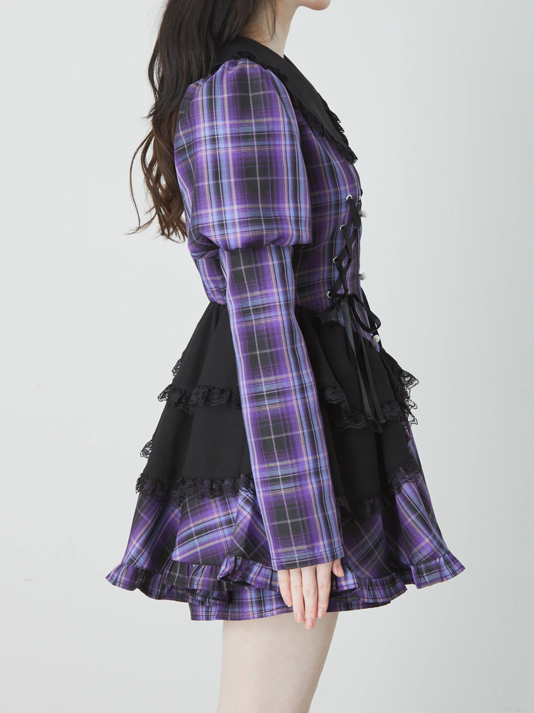 チェックコルセットコンビネゾン - Jamie エーエヌケー(ジェイミーエー