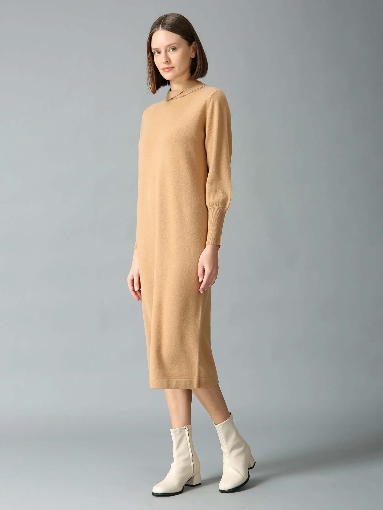 ウールカシミヤ ニット ワンピース ｜ MORABITO SPELL（モラビトスペル