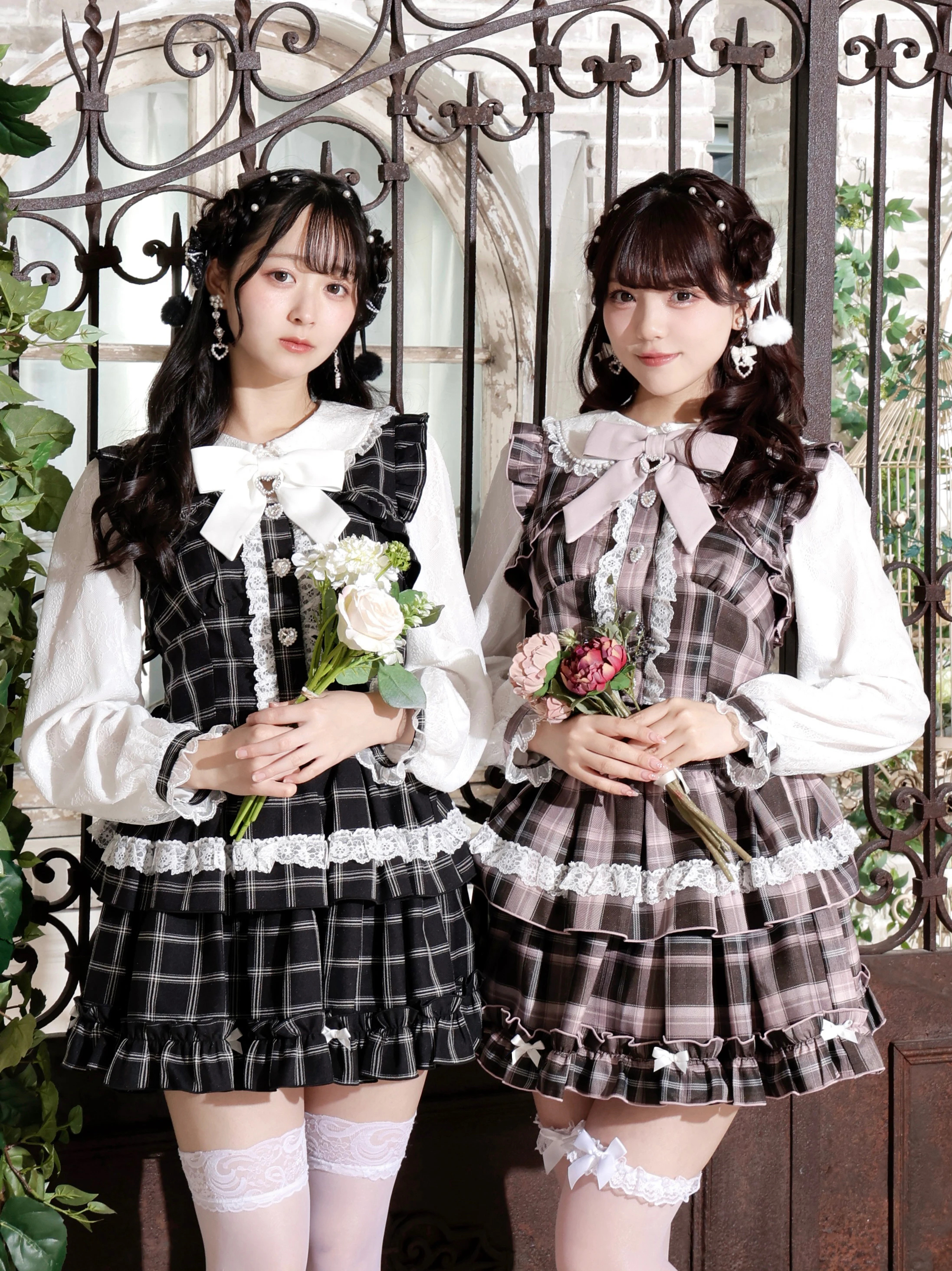 キラキラハートレイヤード風ティアードセットアップ（セットアップ