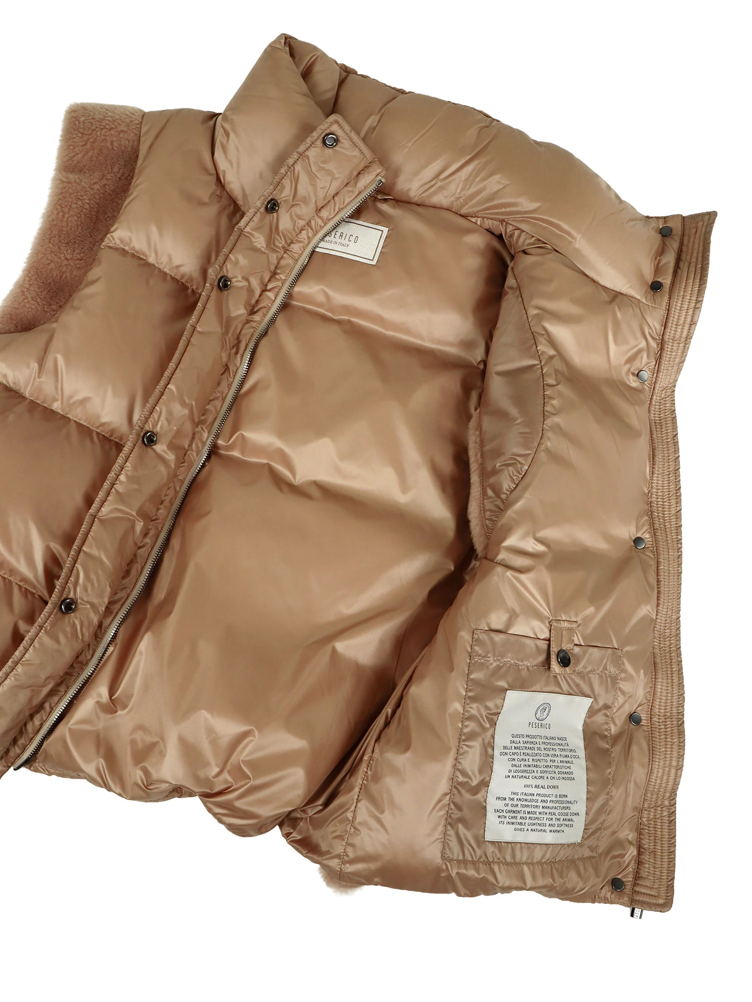 2025AW】サイドボアデザイン超軽量ダウンベスト / PESERICO（ペセリコ