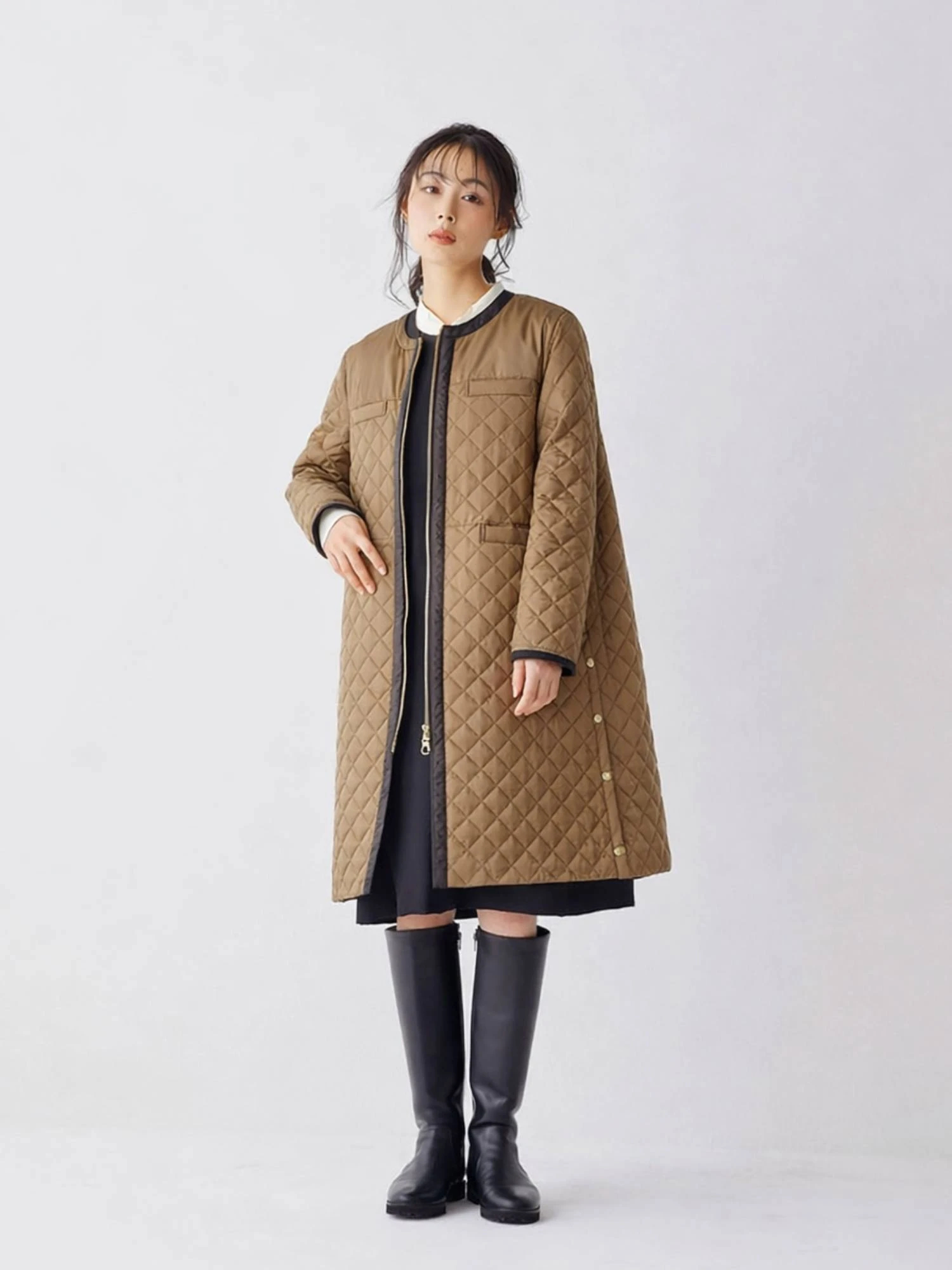 2025AW】キルトダウンコート / blancvert（ブランベール）｜woollen