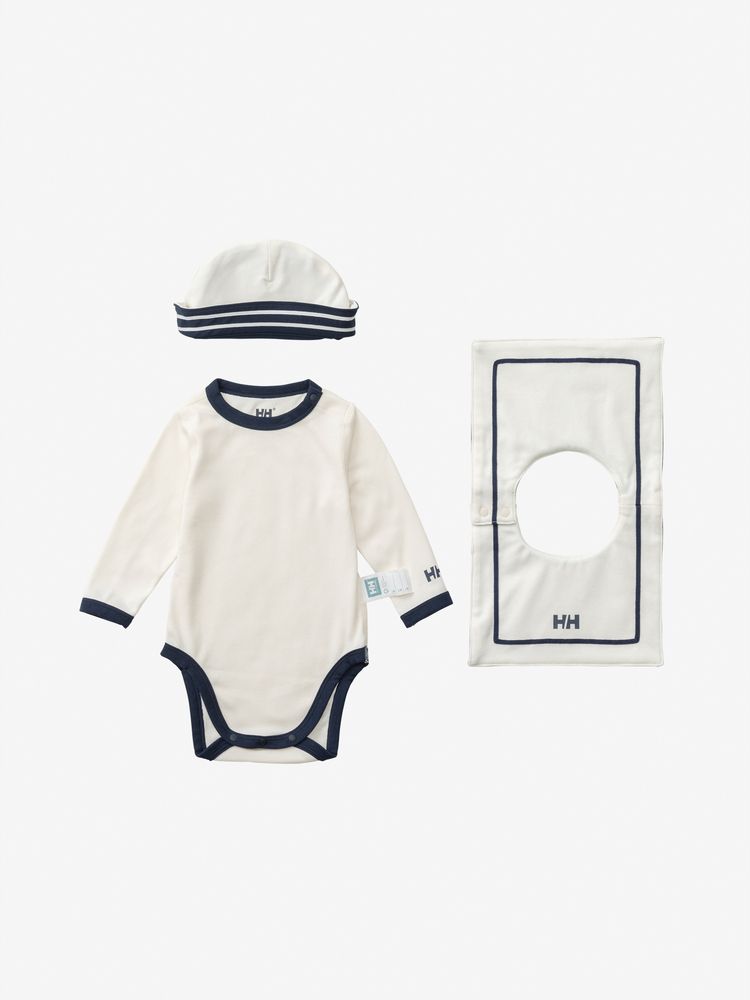 公式】マイファーストHH ロングスリーブマリンロンパースセット