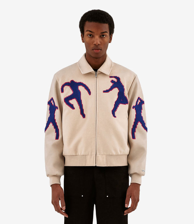 Shop Arte Antwerp Jonah Pixel Dancer Vasirty Jacket Cream at itk