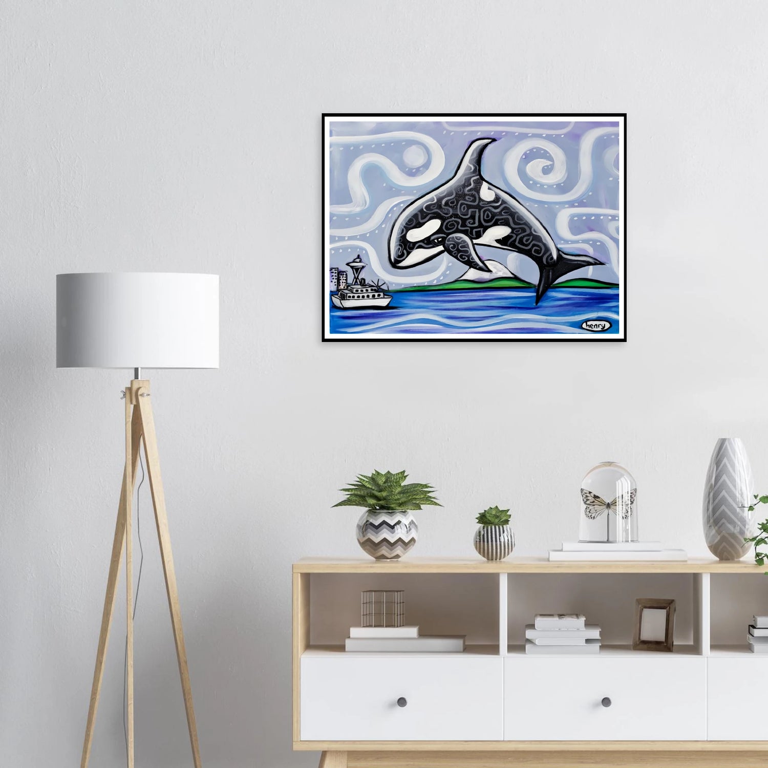 Leaping Orca - Poster – Art of Henry