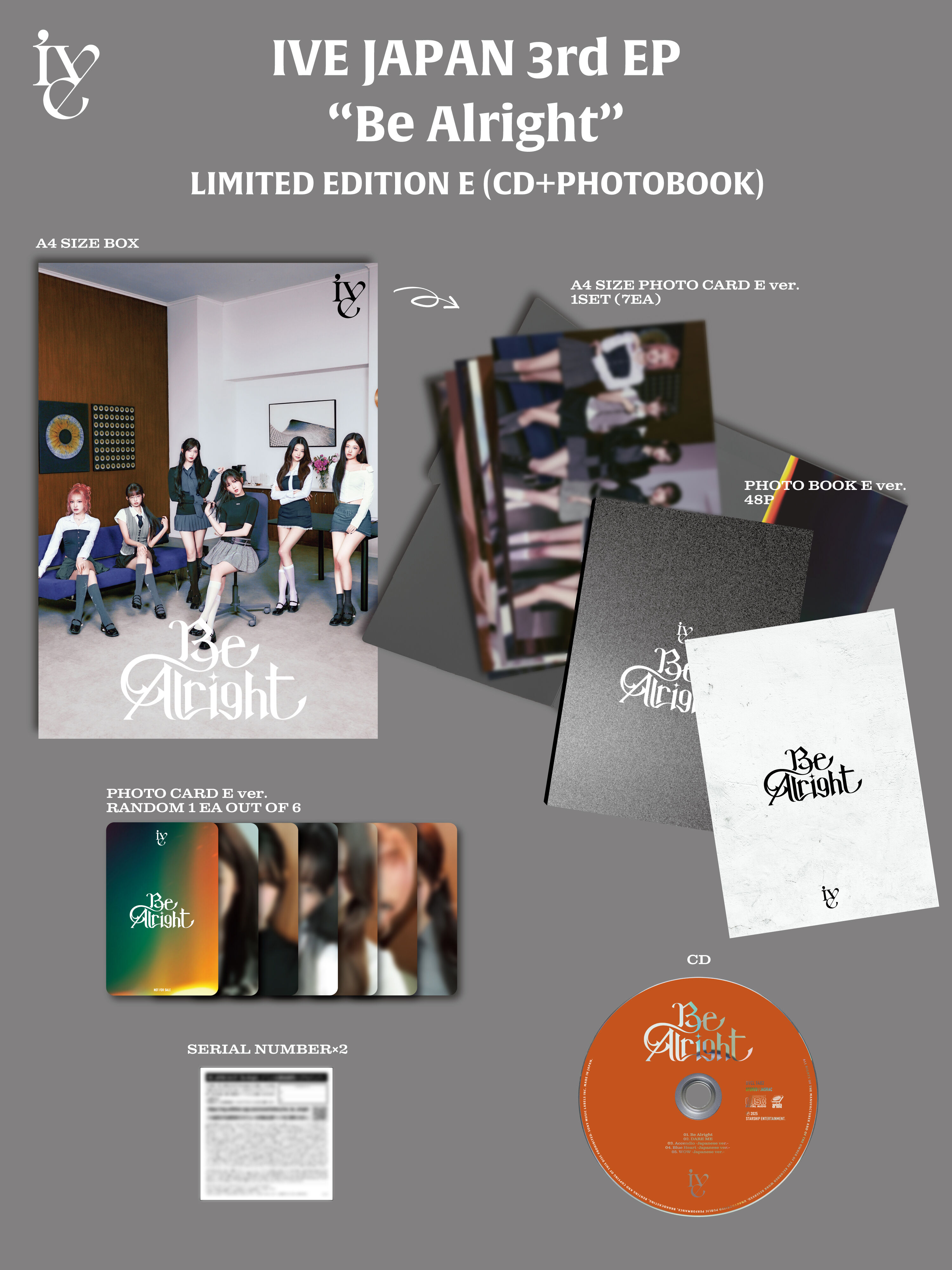 7月2日(水)19:00更新】JAPAN 3rd EP『Be Alright』全形態パック