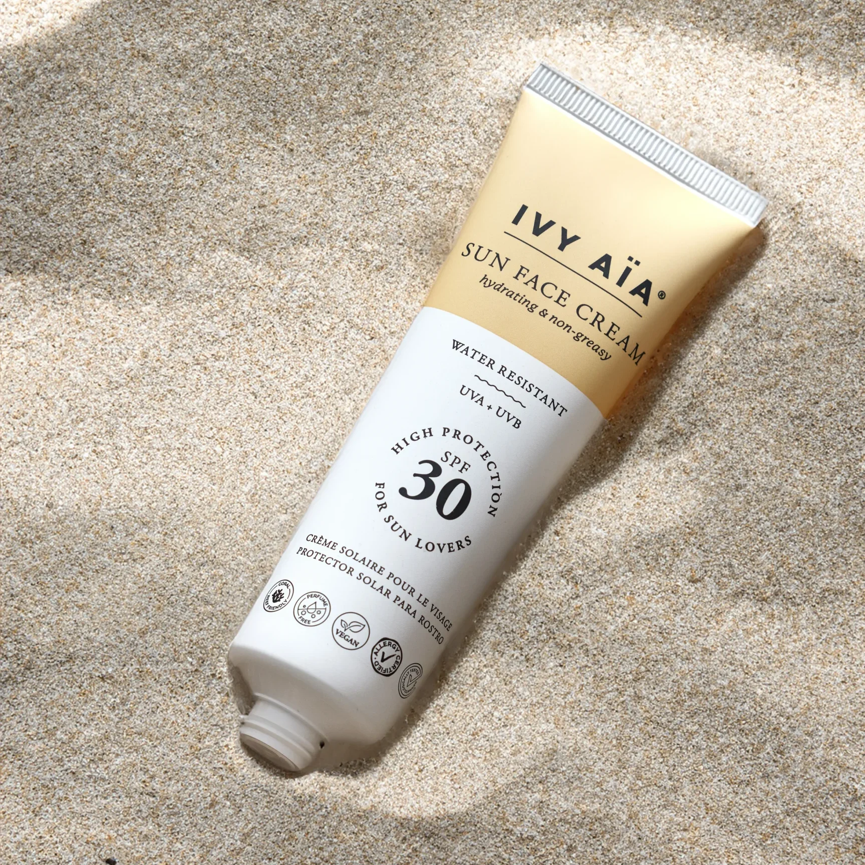 フェイスクリーム akov3v Face Cream Sun Protection SPF30 - IVY