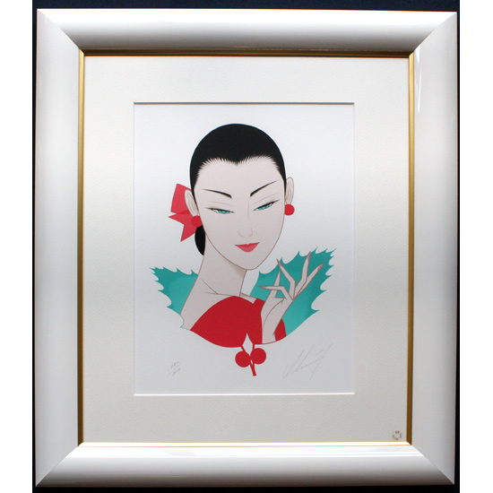 鶴田一郎シルクスクリーン版画「ホリー」 | J-spirit gallery KYOTO