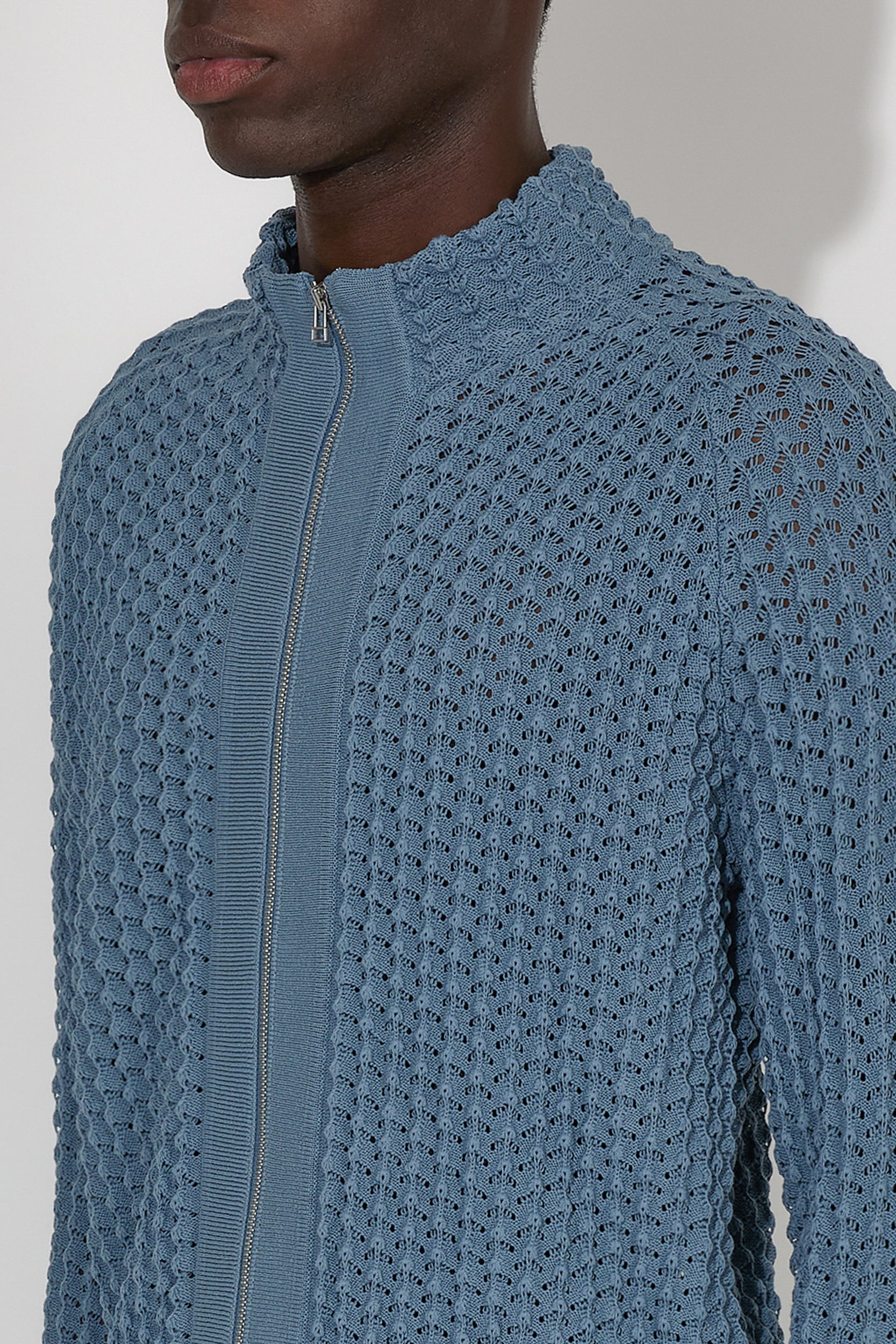 Ash Zip Up Kyanite Blue – _J.L-A.L_