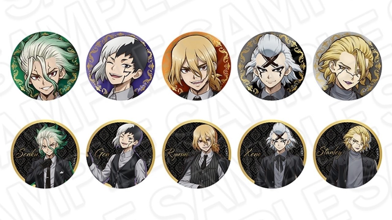 Dr.STONE スタンリー ブラックスーツ 缶バッジ Theキャラ THEキャラ