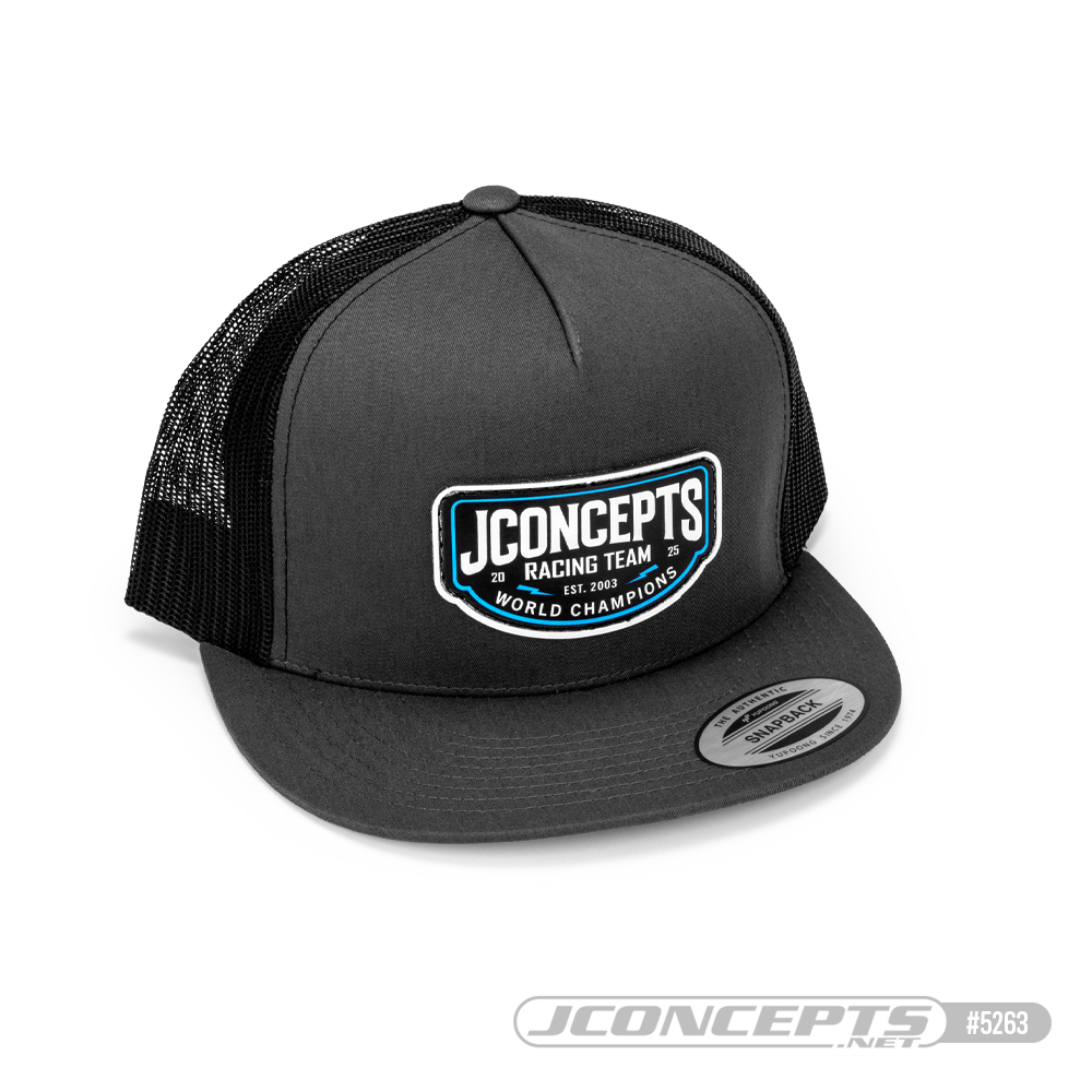 2025 Hat - Flat Bill, Mesh, Snap-back Design - Grey
