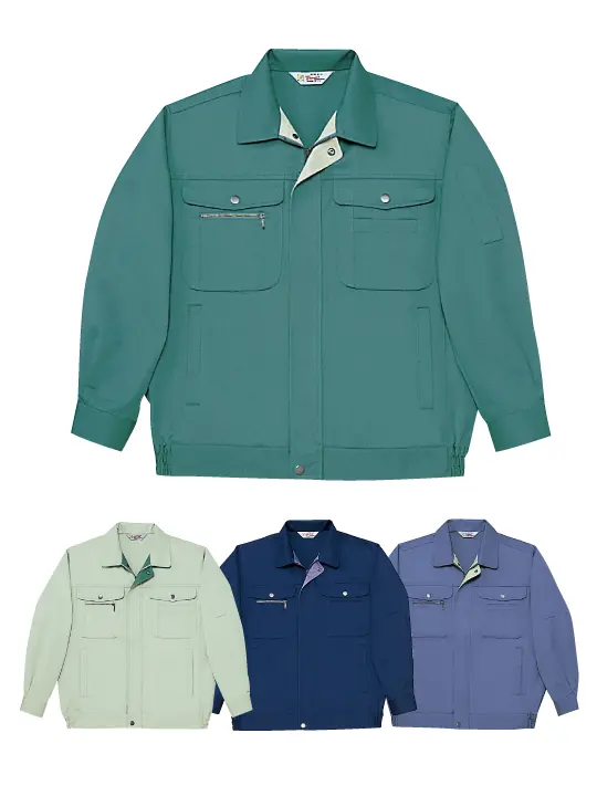 TomoeSAKURA】 4500 製品制電ストレッチジャンパー(前ファスナー