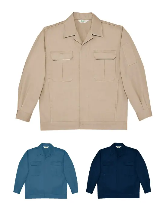 TomoeSAKURA】 4500 製品制電ストレッチジャンパー(前ファスナー