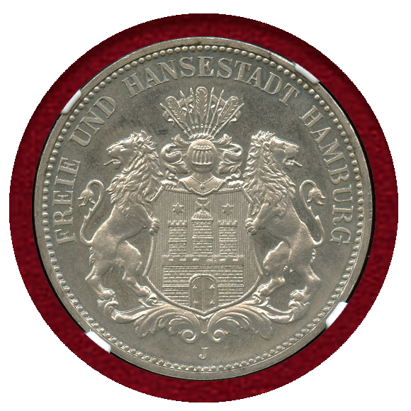 JCC | ジャパンコインキャビネット / ドイツ ハンブルク 1909J 3マルク