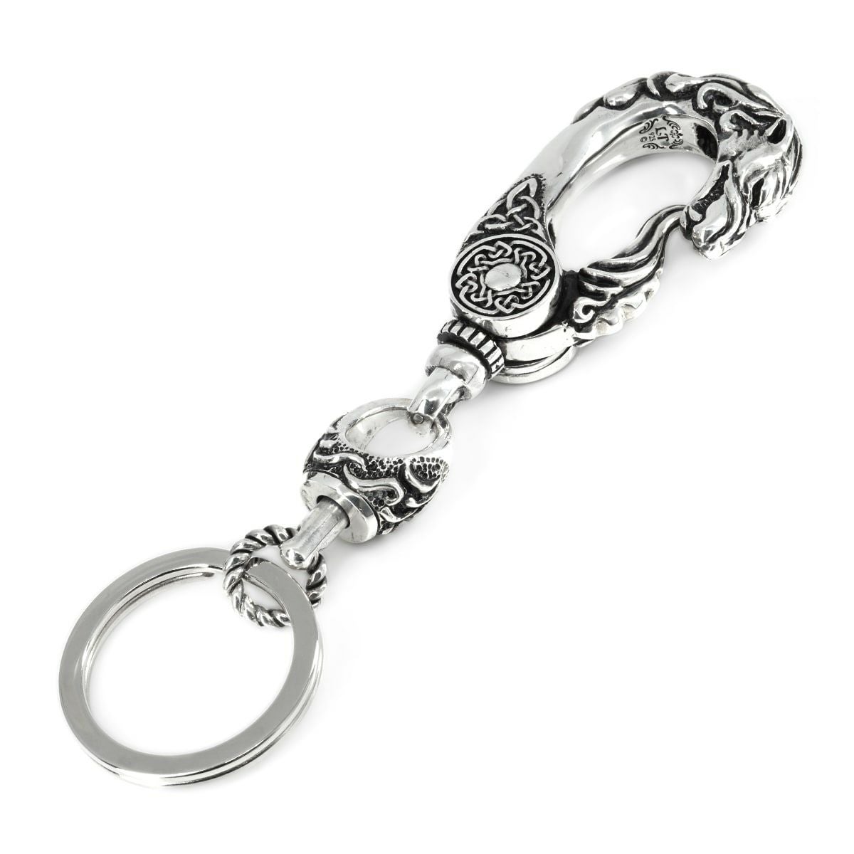 レザーズアンドトレジャーズ ウルフキーチェーン w/スクロール