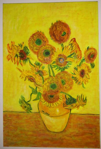 ひまわり ゴッホの模写」 by ToshiJapon｜Artmeter｜暮らしを彩る
