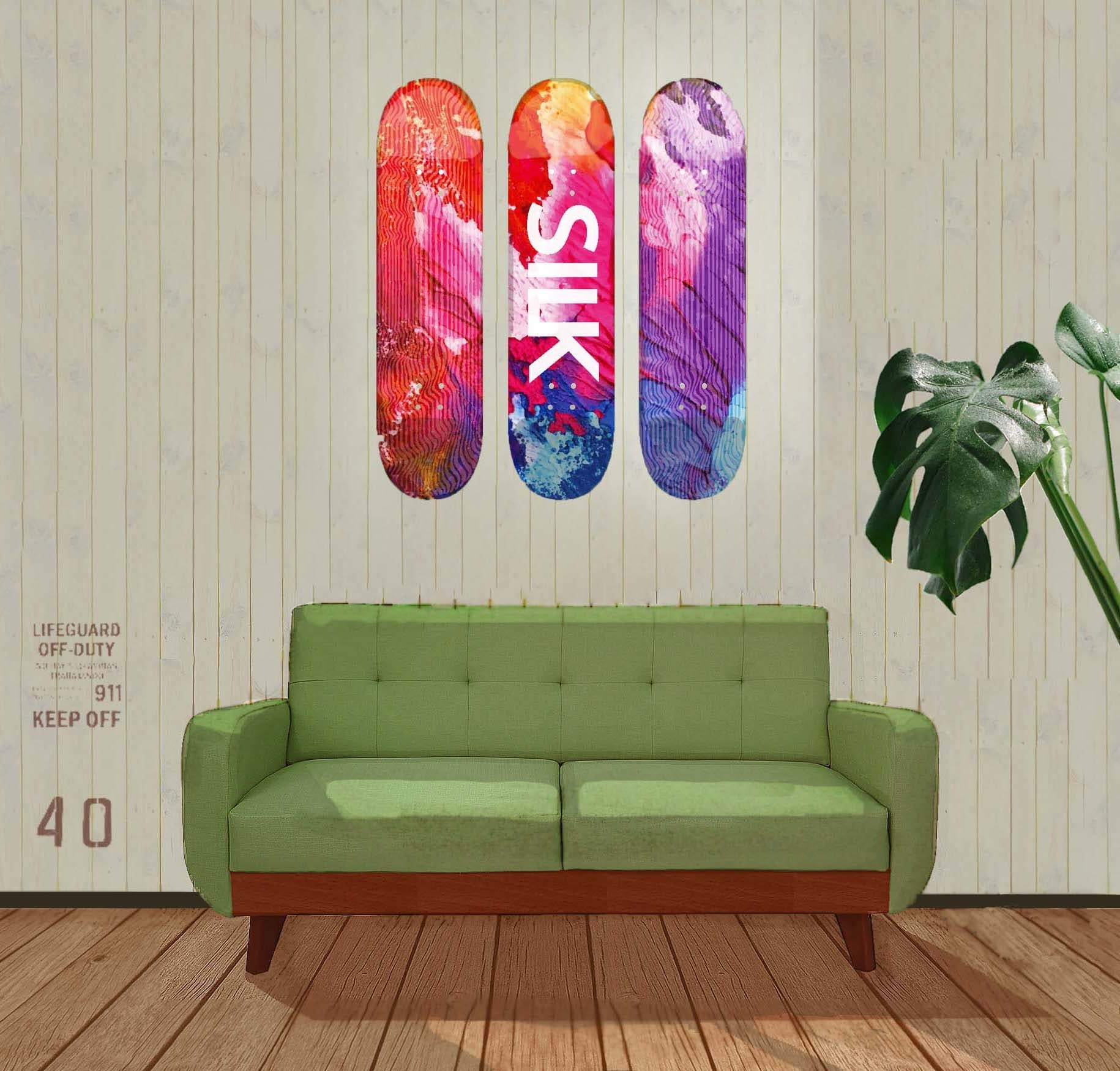 e Peterson スケボーウォールデコ 壁掛け e Peterson スケボーウォール