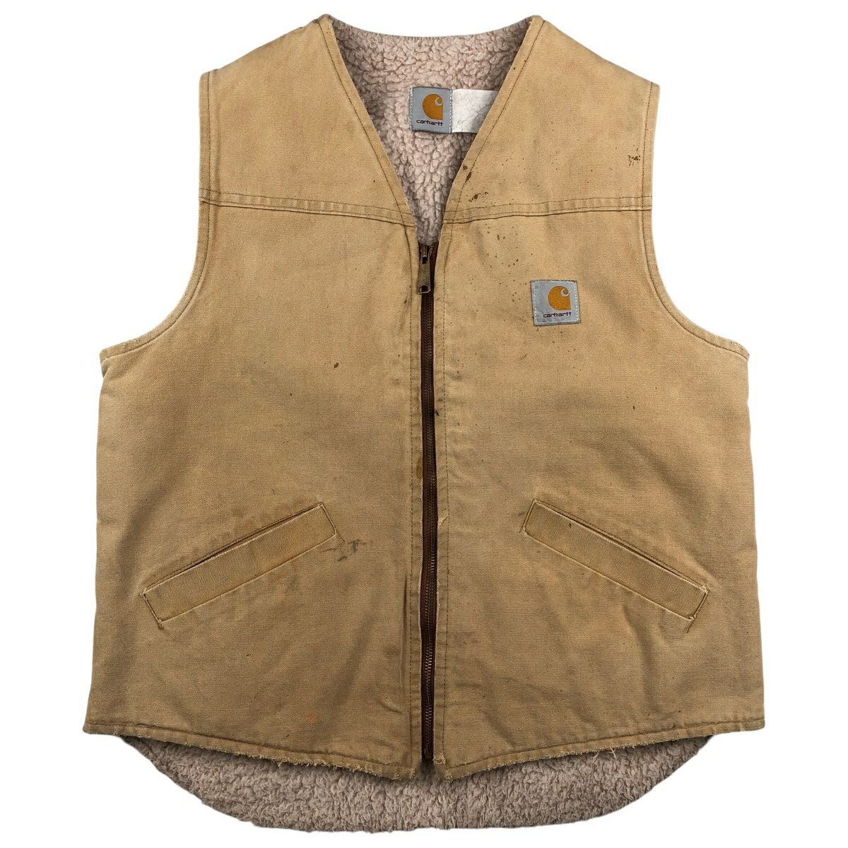 古着 90年代 カーハート Carhartt ダックベスト USA製 メンズM相当