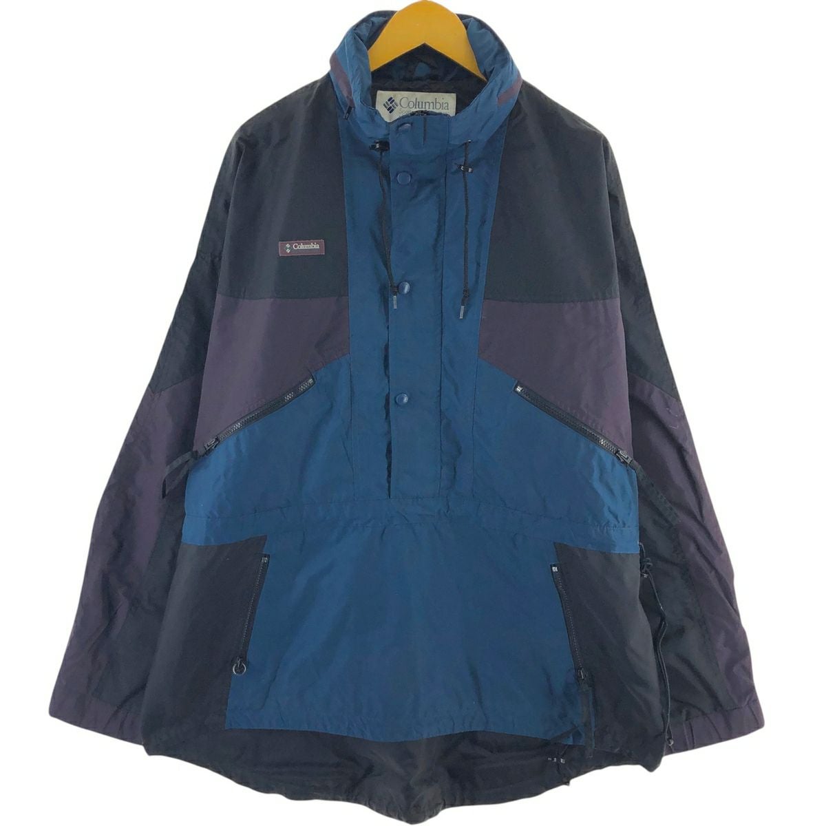 古着 90年代 コロンビア Columbia 白タグ ハーフスナップ ウォーム