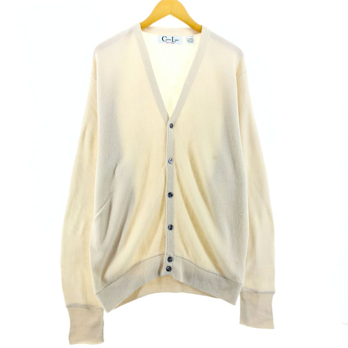 古着 90年代 Cypress Links アクリルニットカーディガン USA製 メンズ