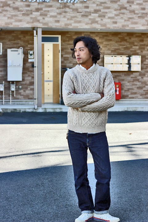 Pherrows」 フェローズ通販 フィッシャーマンセーター ケーブル編み