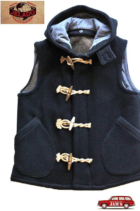 JELADO」 Duffel Vest ジェラード ダッフルベスト ウールメルトン