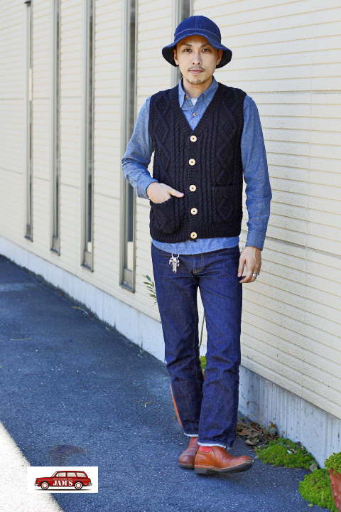 INVERALLAN」 9H V-NECK KNIT VEST インバーアラン Vネック ニット