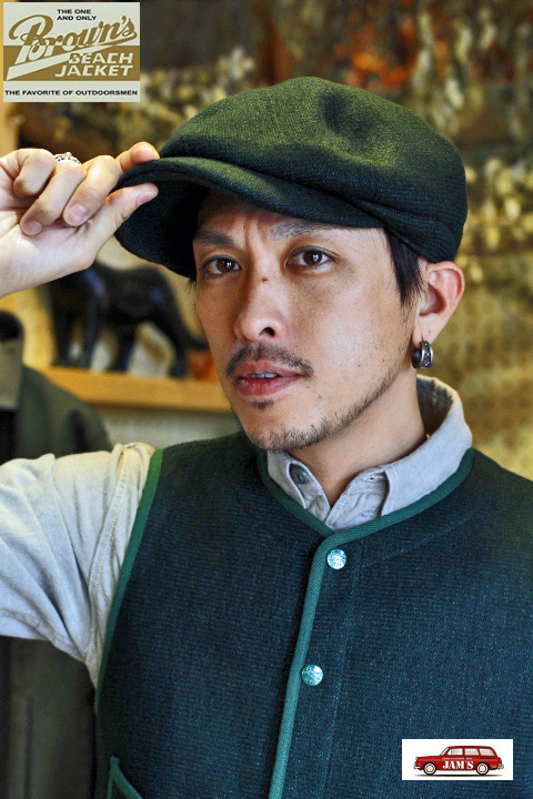 Browns BEACH」× 「THE H.W DOG&CO」 CASQUET HUNTING CAP ブラウンズ