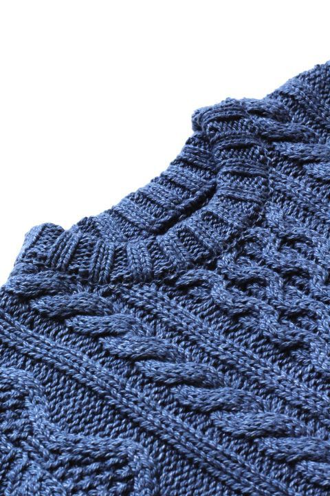 JELADO」 ジェラード コットン ケーブルニットセーター クルーネック