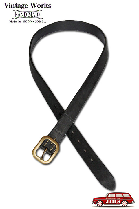 Vintage Works」ヴィンテージワークス ナロー レザーベルト 細ベルト