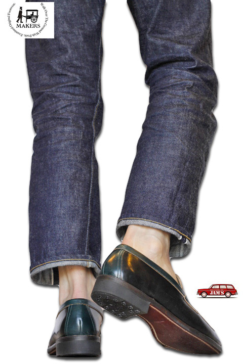 MAKERS」V-TIP LOAFER CORDOVAN メイカーズ Vチップ ローファー コード