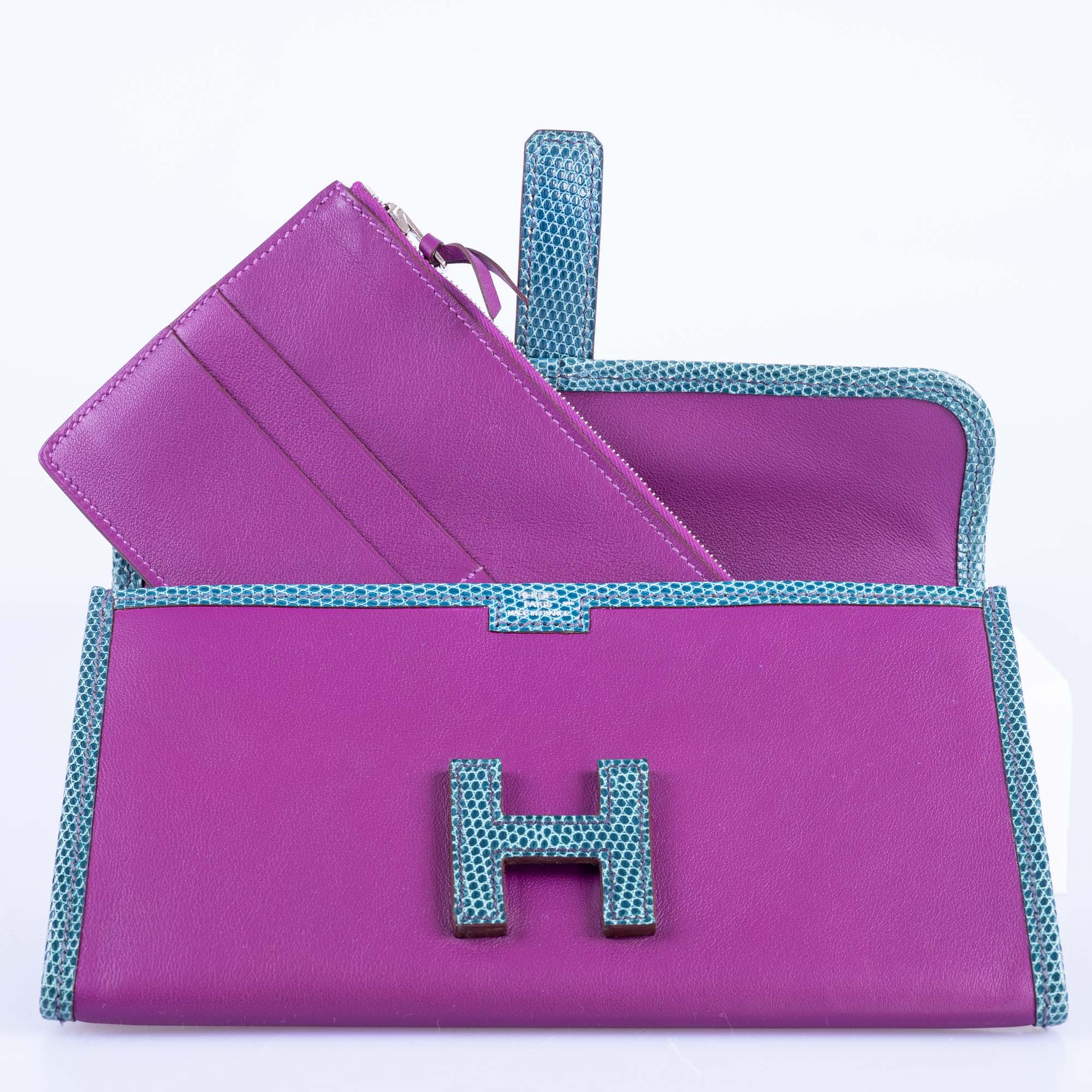 Hermès Jige Duo Touch Anamone Swift and Blue Paone Niloticus