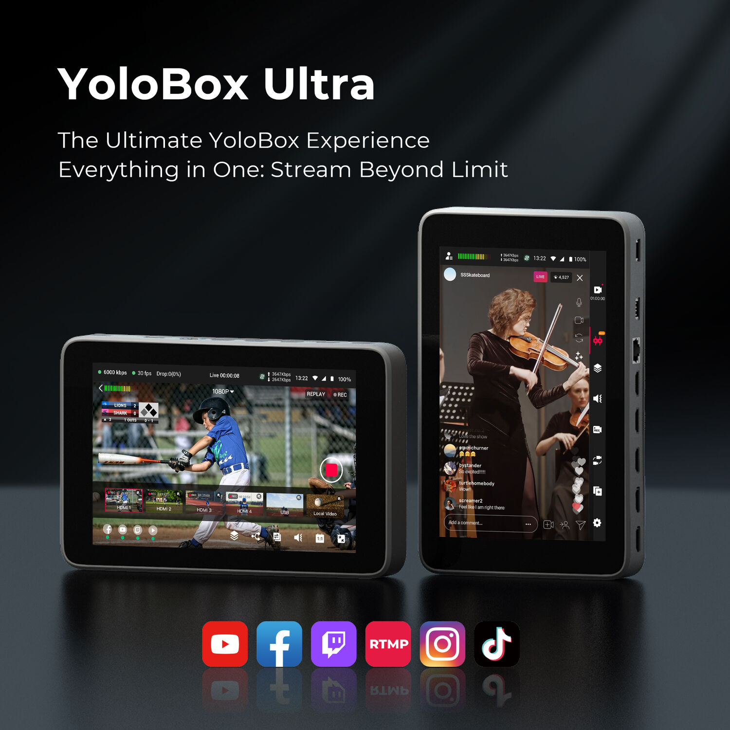 YoloLiv YoloBox Ultra All-in-One Multicamera Live Streaming and
