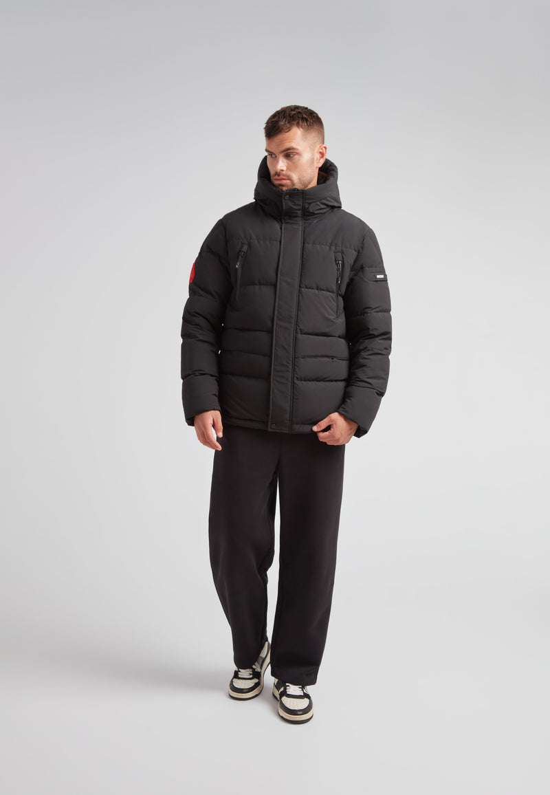 EZ Frontier Prime Down Puffer Jacket Matt Black | JACK1T