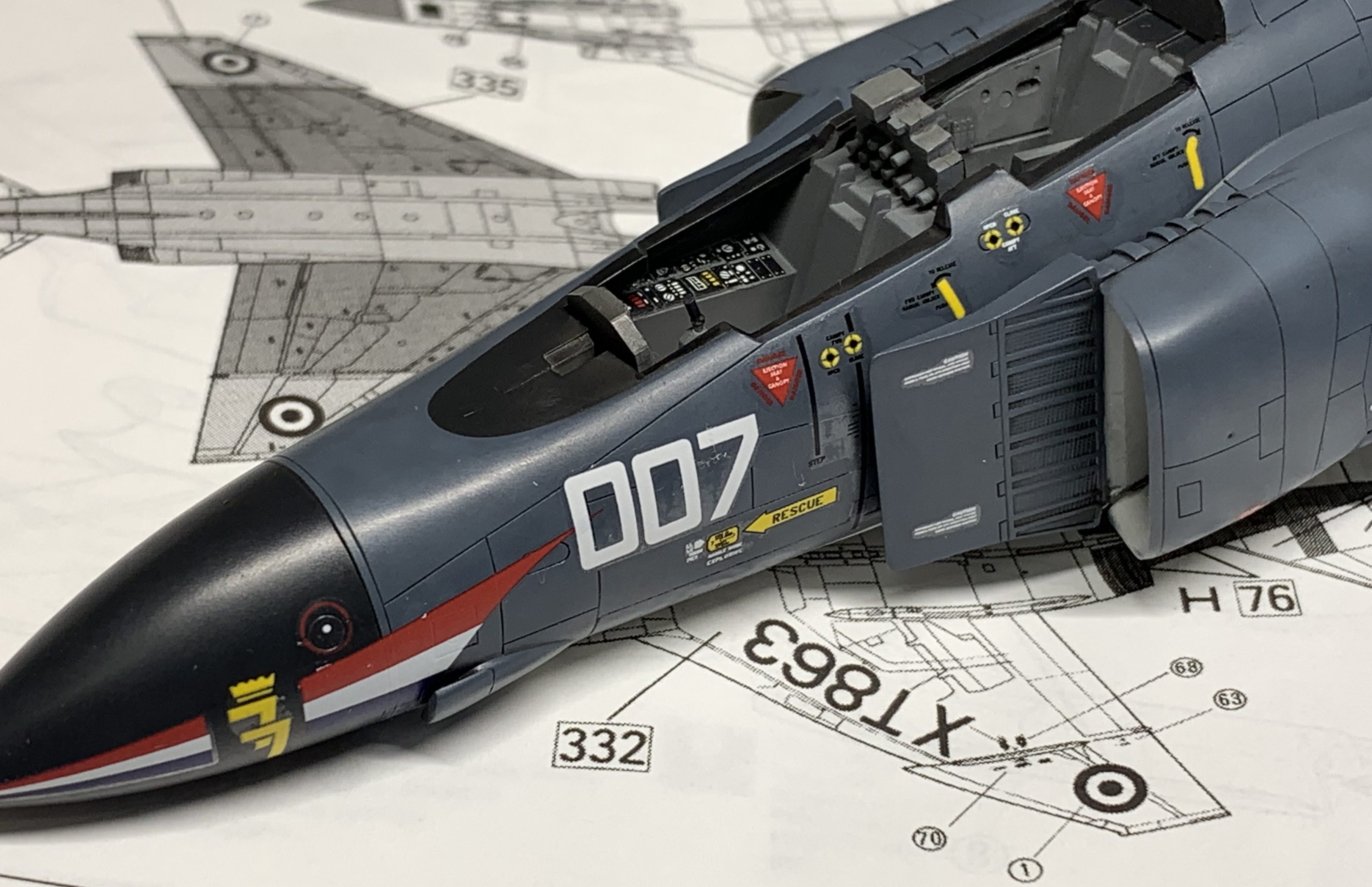 フジミ 1/72 ブリティッシュファントムII FG.1 製作記 | JUNSANの