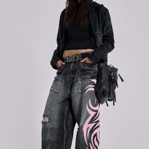 Pink Blade XL Colossus Jeans - WOMEN | Jaded London | Clothing