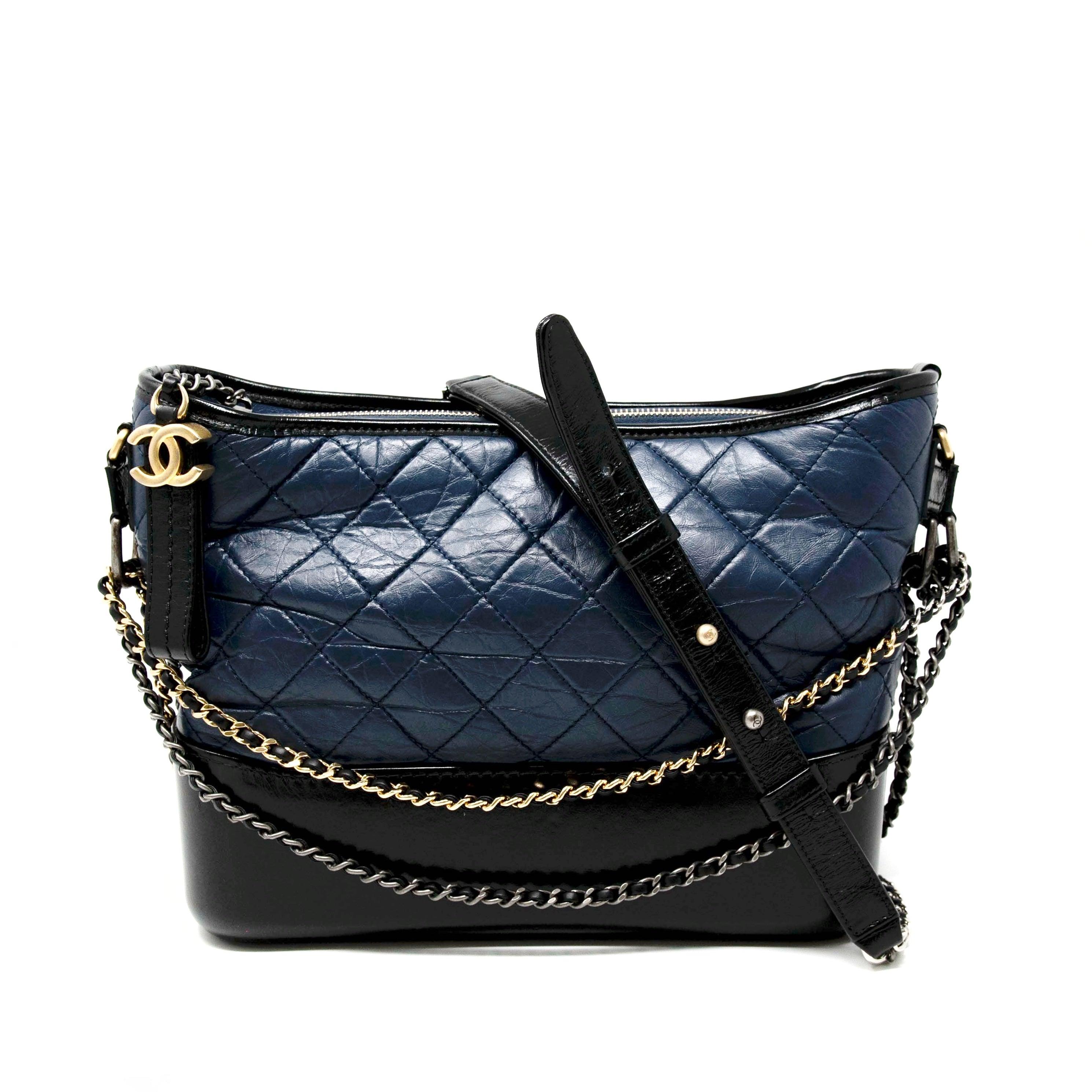 Chanel Navy Blue Medium Gabrielle Hobo | Jadore Couture