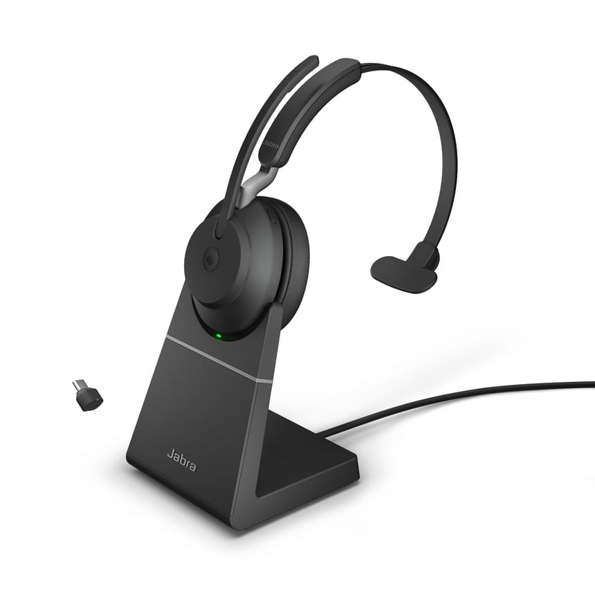 Jabra Evolve2 65 MS Mono USB-C Stand Black - Jabra x JADE