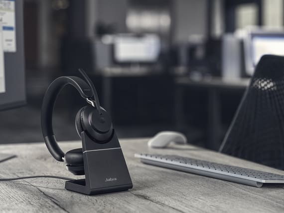 Jabra Evolve2 65 MS Mono USB-A Stand Black - Jabra x JADE