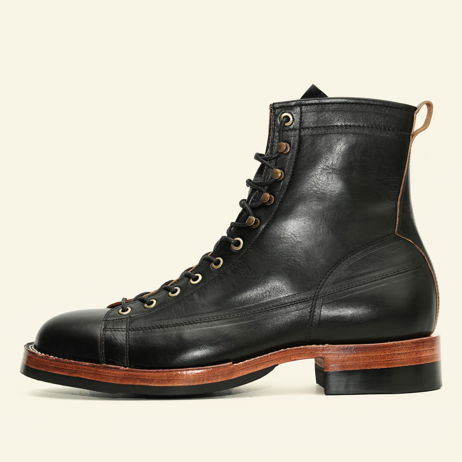 Black Teacore Horsehide 7-Inch Monkey Boots – Jakkrabbits Bootmaker