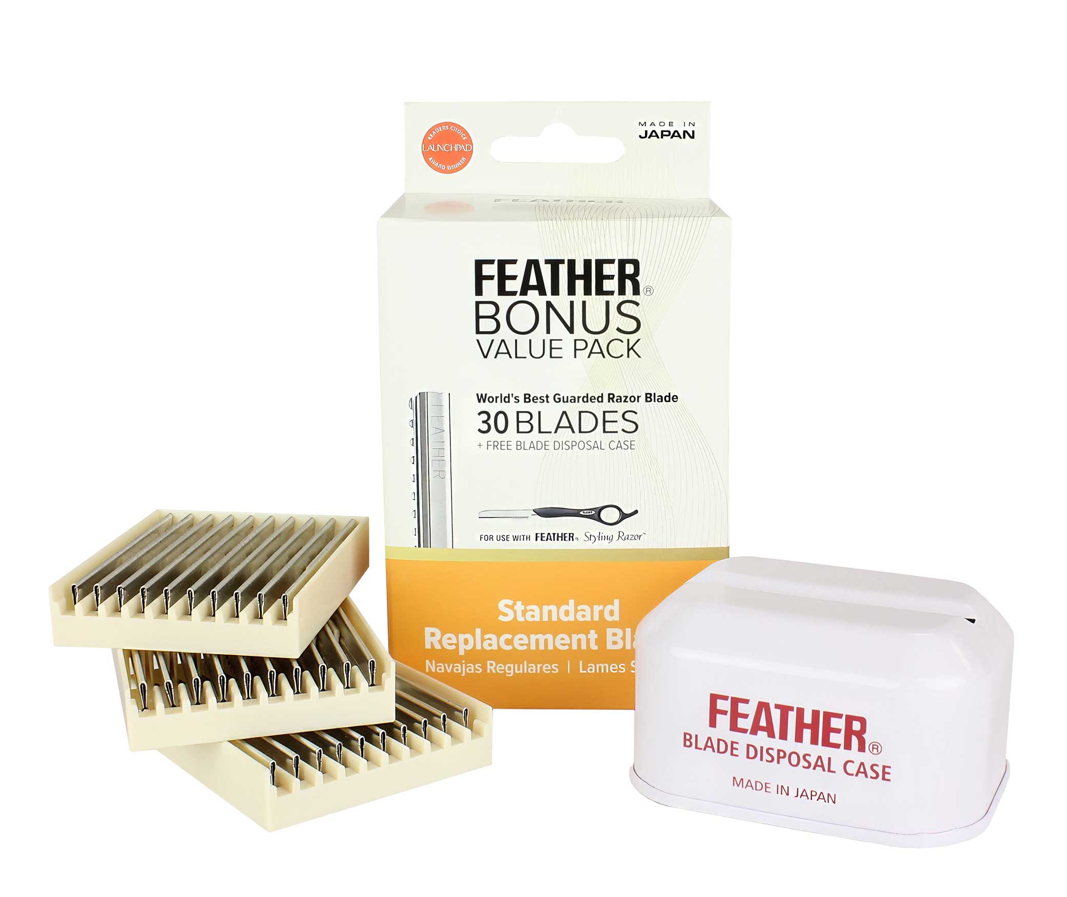 Feather Styling Razor Standard Blades Bonus Value Pack – Jatai
