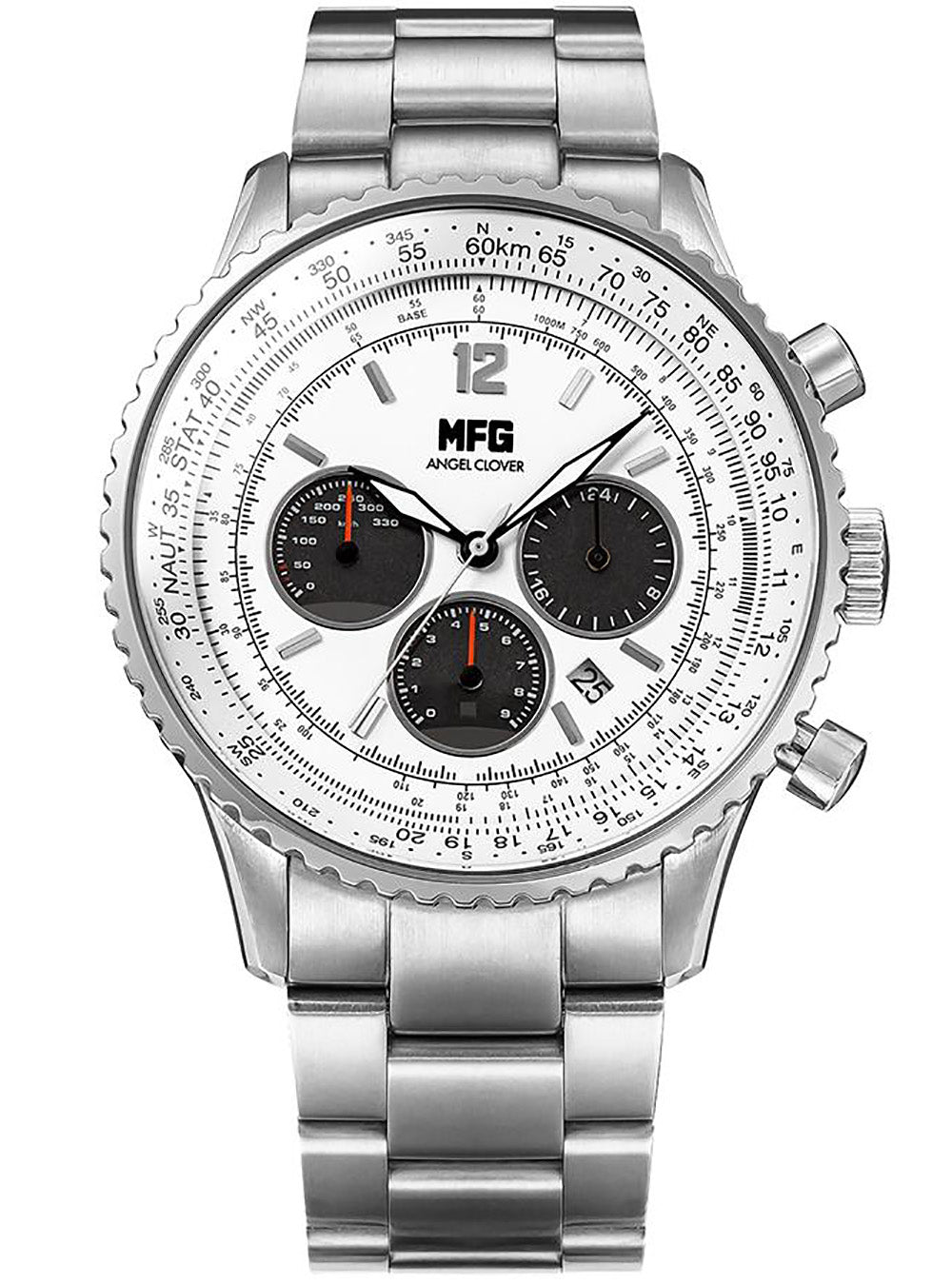 MF GHOST × ANGEL CLOVER COLLABORATION SOLAR CHRONOGRAPH WATCH